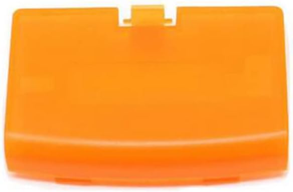 Battery Pack Back Door Cover Lid Case for Gameboy Advance GBA Console Accessories Replacement (Clear Orange)