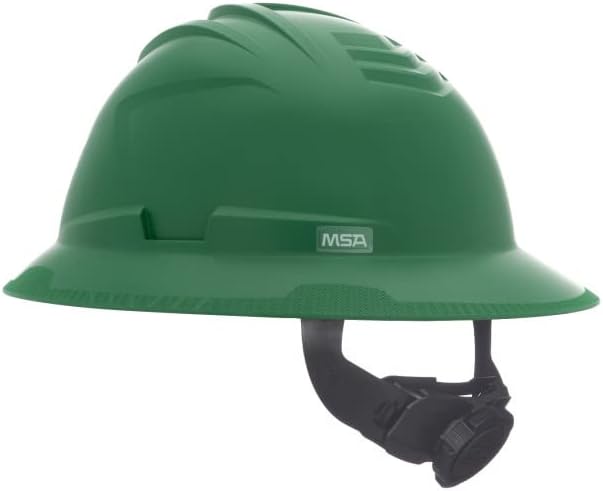 MSA V-Gard C1 Full Brim Hard Hat with ReflectIR Cooling Thermal Barrier and Fas-Trac III Suspension - Uses Highly Innovative Cooling Features to Help Alleviate Heat Stress
