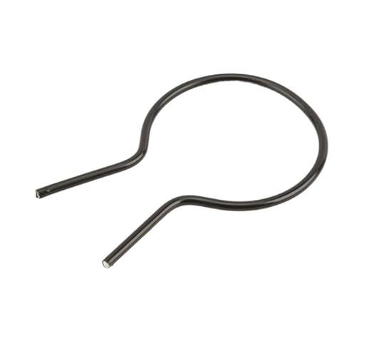 EZ Twist 2 1/2" (2 3/8" OD) x 8 Gauge Preformed Steel Tie Wire - Fence Ties - 100 Pack (Black Vinyl Coated)