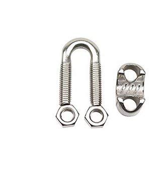 Pack of 10, 3/8" M10 Stainless Steel Wire Rope Cable Clip Clamp