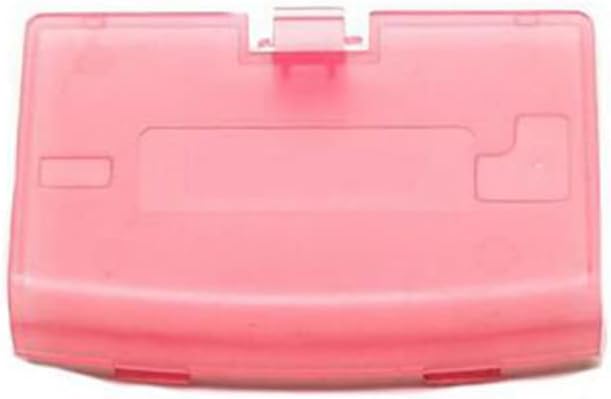 Battery Pack Back Door Cover Lid Case for Gameboy Advance GBA Console Accessories Replacement (Clear Pink)