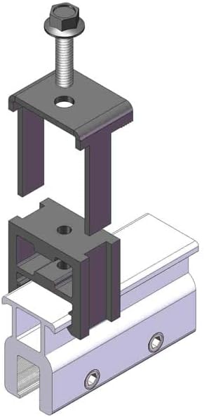End Clamp MageClamp Rail-Less Solar Mounting Kit for Standing Seam Metal Roof Solar Panel Module Racking Installation