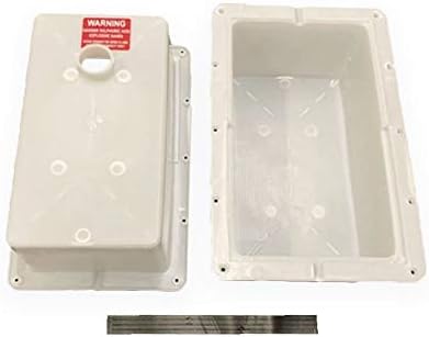 A.A Vented Battery Box for RV, Camper, Marine, Boat with Foam Strip Vapor Barrier (Top Vent)