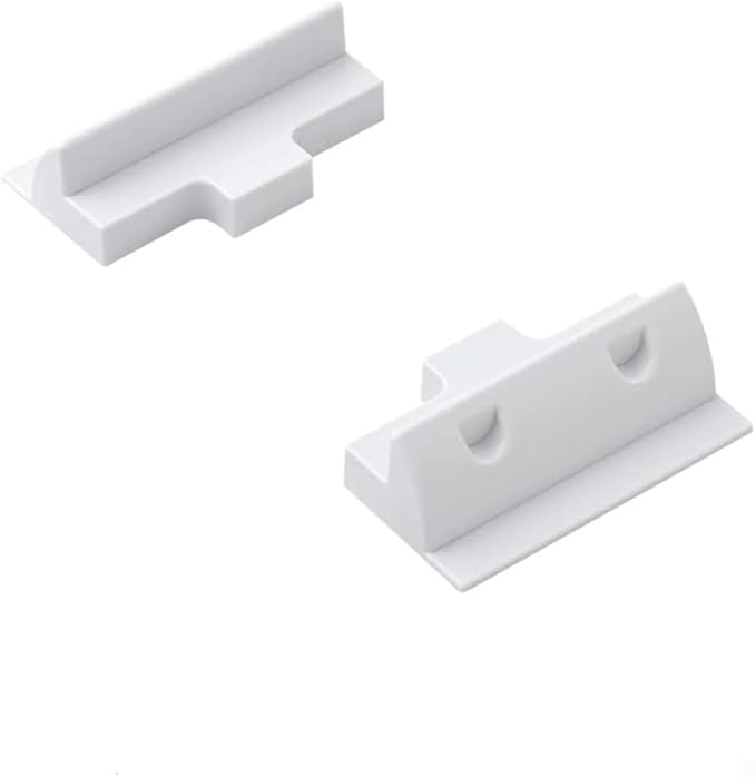 Adjustable Solar Panel Mounting Bracket Set For RV, Boat & Flat Roof – 2-Piece Black/White Kit(white)