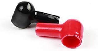 8 Pack Battery Terminal Lug Boots Covers, Red & Black Insulating Caps for Ring Terminals/Cable Lugs, Fit Terminal Post up to 20mm (0.79"), Fit Cable up to 12mm (0.47"), for Car Truck RV Solar
