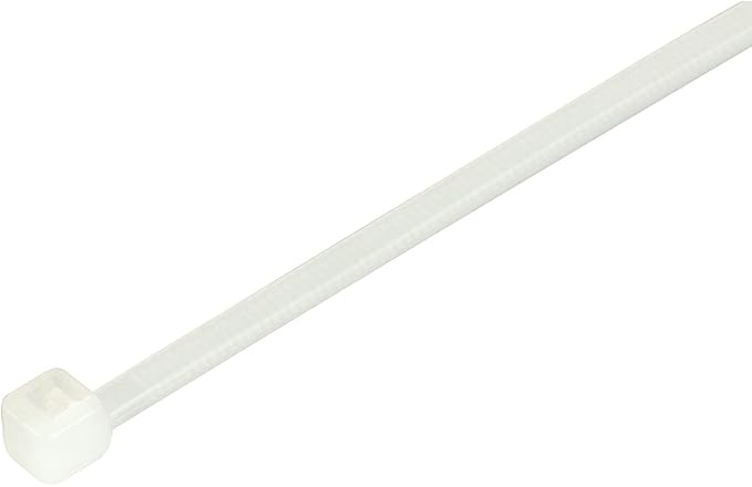 GTSE 12 Inch White/Clear Zip Ties, 100 Pack, 50lb Strength, UV Resistant Long Nylon Cable Ties, Self-Locking 12" Tie Wraps