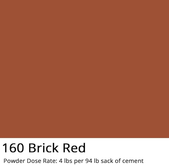 GlobMarble Red Iron Oxide Powder Concrete 1 lb Bag - High-Coverage Powder for Vibrant Color - Perfectly Suited for Concrete Color Pigment & Dye Applications