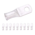 SELTERM 10pcs 6 AWG-#10 Stud Tinned Copper Wire Lugs, Heavy Duty Battery Cable Ends,6 Gauge Ring Terminals, UL Battery Lugs Marine Grade Copper Eyelets Electrical Battery Terminal Connectors