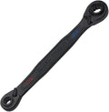 KLEIN TOOLS 68214 4-in-1 Reversible Ratchet Wrench, Box Wrench, SAE Hex Sizes 1/4, 5/16, 3/8, and 7/16-Inch, 90-Tooth Ratchet, Pass-Through Design
