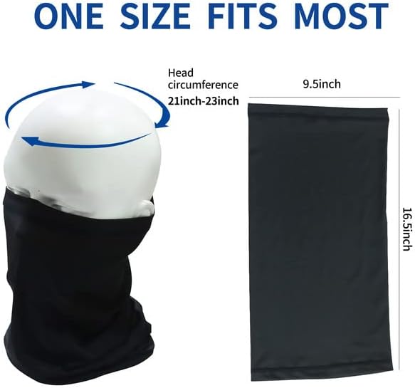 SHEVERCH pack Neck Gaiter Mask for Men Women UV Sun Protection Windproof Gator Face Cover Scarf Fishing Cycling Hiking Ski