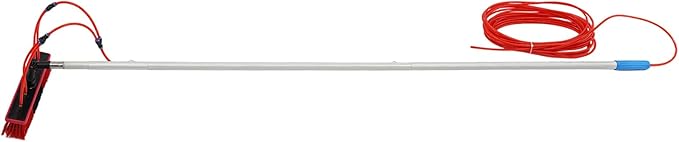 Outdoor Window Cleaning Pole Kit, Water Fed Telescopic Brush, High Reach Cleaning Tool,Solar Panel Cleaner Brush & Squeegee, for Roof Window and Trucks (9m/29.53ft Pole)
