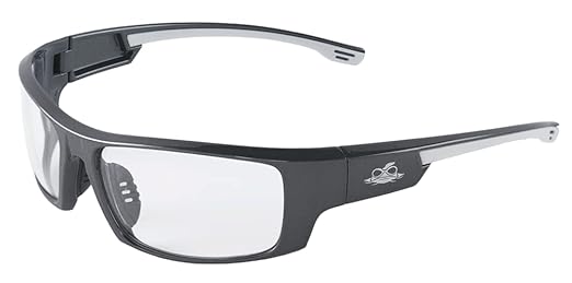 Bullhead Safety Eyewear Dorado Glasses - Anti-Fog, Lightweight, Impact/Scratch Resistant, UV Blocking Sunglasses for Hunting/Shooting, Outdoor Sports, Auto-Repair, Clear/Shiny Pearl Gray