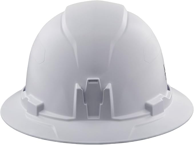 Klein Tools Hard Hat, Non-Vented Full Brim Style, Padded, Self-Wicking Odor-Resistant Sweatband, Tested up to 20kV