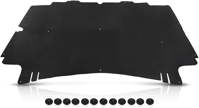 G-PLUS Hood Insulation Pad 1/2" Heat Blanket & Clips Compatible with Dodge Ram 1500 2002-2008/Fit Dodge Ram 2500 3500 2003-2009