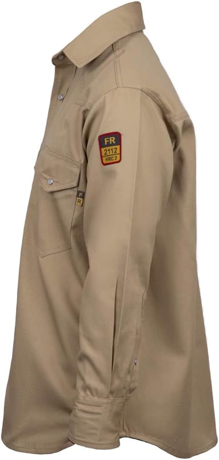 Just In Trend Flame Resistant Light Weight FR Shirt for Men - 88% Cotton, 12% Nylon, 7oz, NFPA 2112