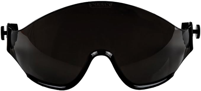 Klein Tools VISORGRAY Gray Visor for Hard Hat and Safety Helmet, Low Profile, Impact Rated, Anti Fog, Scratch Resistant, Flip-Up, UV Protection