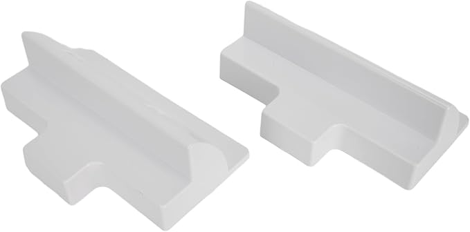 Adjustable Solar Panel Mounting Brackets for RV Caravan Boat with Wind Deflector, No Drill Solar Roof Mount Kit, Black White Angle Brackets（White.）