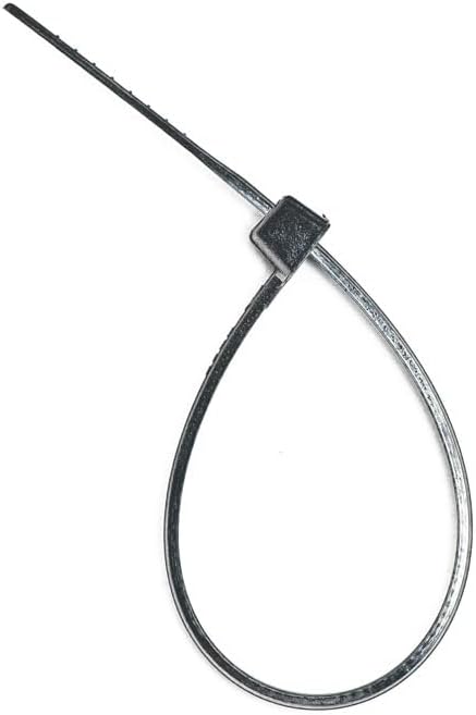 ZipTie.com 4-Inch Black Multi-Purpose Zip Ties - 18-lb Tensile Strength Cord Management - UL 21 Listed Tie Wraps - UV Resistant, Indoor & Outdoor Multi-Purpose (100-Pack)