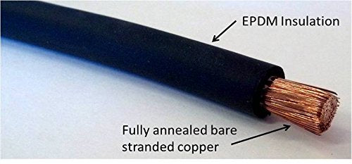 8 Gauge 8 AWG 5 Feet Black + 5 Feet Red (10 Feet Total) Welding Battery Pure Copper Flexible Cable Wire - Car, Inverter, RV, Solar