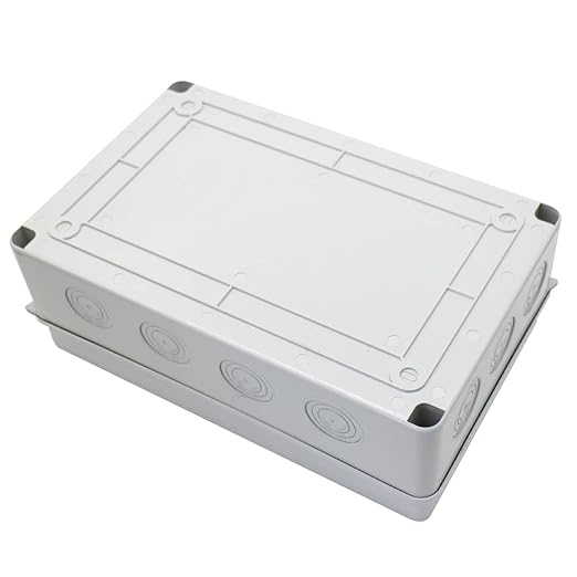 IP65 ABS Waterproof Circuit Breaker Distribution Box Din,ABS 3 Phase Power Supply Plastic Distribution Boxes Electrical for Circuit Breaker 15 Way