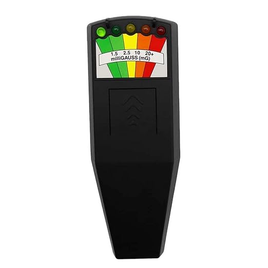 Emf Meter Ghost Hunting: Emf Meter Radiation Detector for EF RF MF - Handheld Emf Detector or Home and Office Emf Inspections, Black