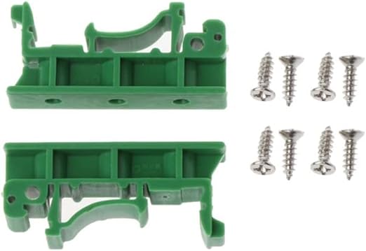 20 Sets C45 PCB DIN Rail Mounting Adapter 35mm 15mm Circuit Board Mounting Bracket Holder Carrier Clip