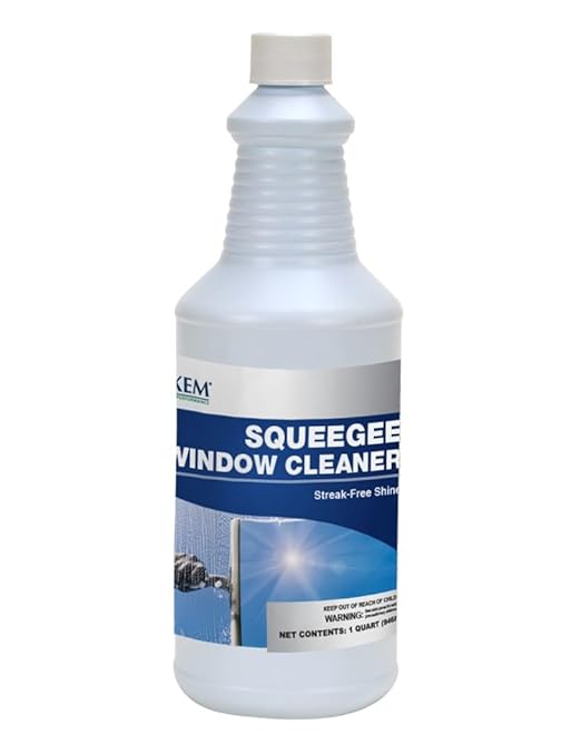 3480 Squeegee Window Cleaner - Concentrated Ammonia Free Non-Streak Cleaning Solution For The Professional and Homeowner - 32oz (Makes 32 Gallons of Cleaning Solution)