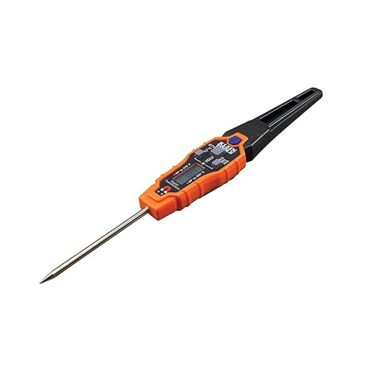 Klein Tools ET10 Magnetic Digital Pocket Thermometer, HVAC Instant Read Thermometer with Backlit Display, Wide Measurement Range, Fahrenheit and Celsius