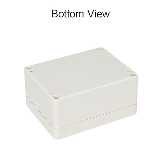 LeMotech Waterproof Dustproof IP65 ABS Plastic Junction Box Universal Electric Project Enclosure Pale Gray 4.5 x 3.5 x 2.1 inch (115 x 90 x 55 mm)