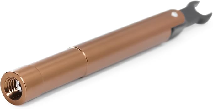 TOJOIN 1 pcs SMA Torque Wrench for RF Connector 8 in·lbs (0.9 N·m) Opening 8mm (5/16") for SMA 3.5mm/2.92mm Adapter Convertor Portable Spanner for Professionals Industry Brown