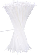 12 Inch White Zip Ties 1000 Pack Bulk, 50 lbs Heavy Duty Nylon Cable Ties, UV Resistant Self Locking Wire Ties for Commercial, Garden, Indoor Outdoor Use