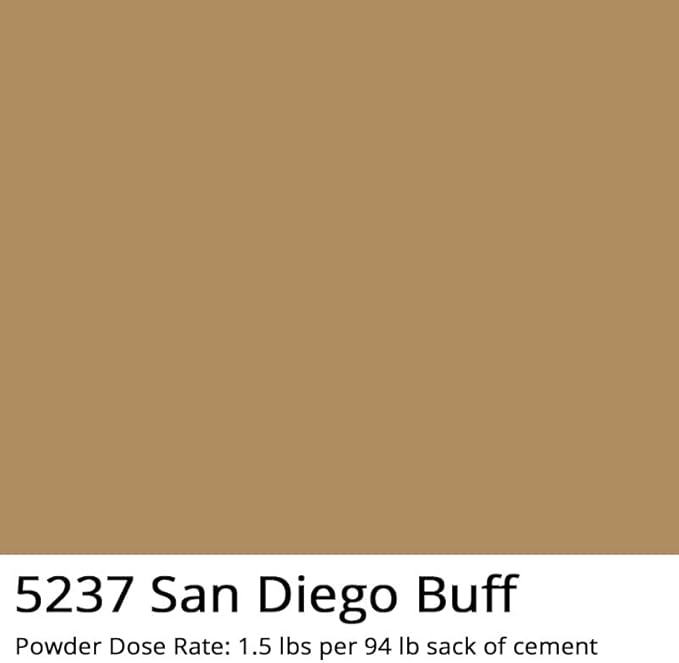 GlobMarble Orange Buff Iron Oxide Powder Concrete 1 lb Bag - High-Coverage Powder for Vibrant Color - Perfectly Suited for Concrete Color Pigment & Dye Applications