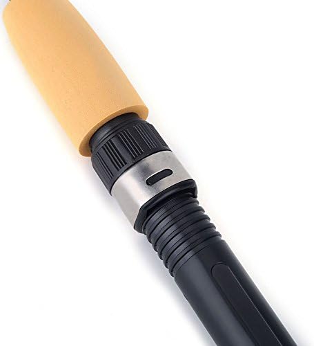Telescopic Fishing Rod, 12 Inch Portable Carbon Fiber Ice Fishing Rod with Anti-Slip Handle, Retractable Pole for Jigging