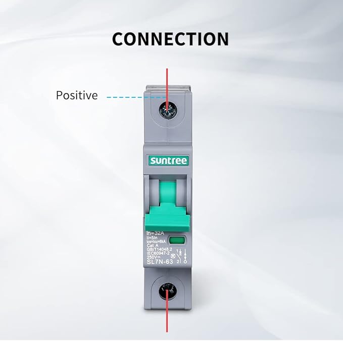 Renogy Suntree 16 Amp Single-Pole DC Circuit Breaker for Off-Grid Solar System, PV Combiner Box, Breaker Box