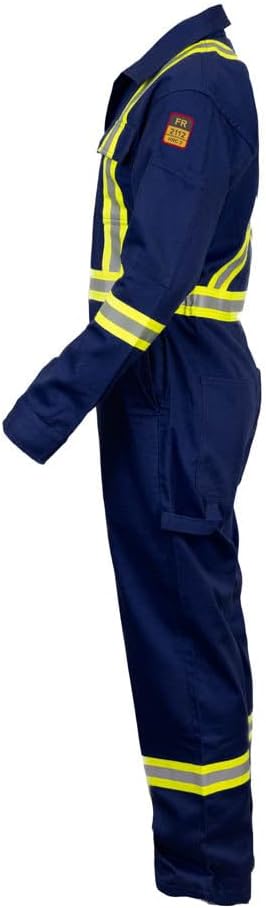 Flame Resistant FR High Visibility Hi Vis Coverall