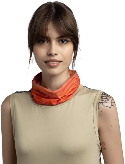 BUFF CoolNet UV Half Neck Gaitor, UPF 50 Sun Protection, Breathable, Versatile, Quick Dry Face Mask, Bright Color, Adult Size