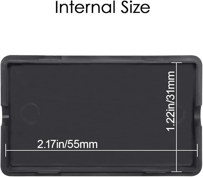 LeMotech Project Box 10 Pieces ABS Plastic Electrical Project Case Small Junction Box for Electronics Black 2.4 x 1.4 x 0.7 inch (60 x 36 x 17 mm)