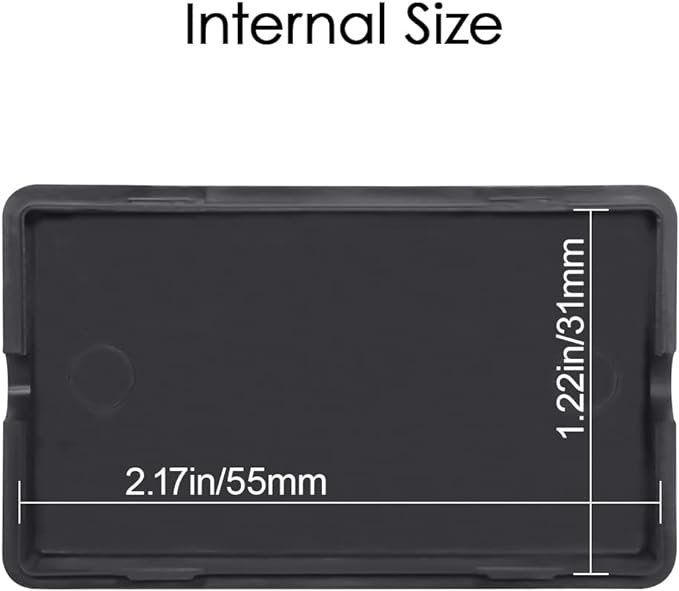 LeMotech 5Pcs ABS Plastic Electrical Project Case Power Junction Box, Project Box Black 2.4 x 1.4 x 0.7 inch (60 x 36 x 17 mm)