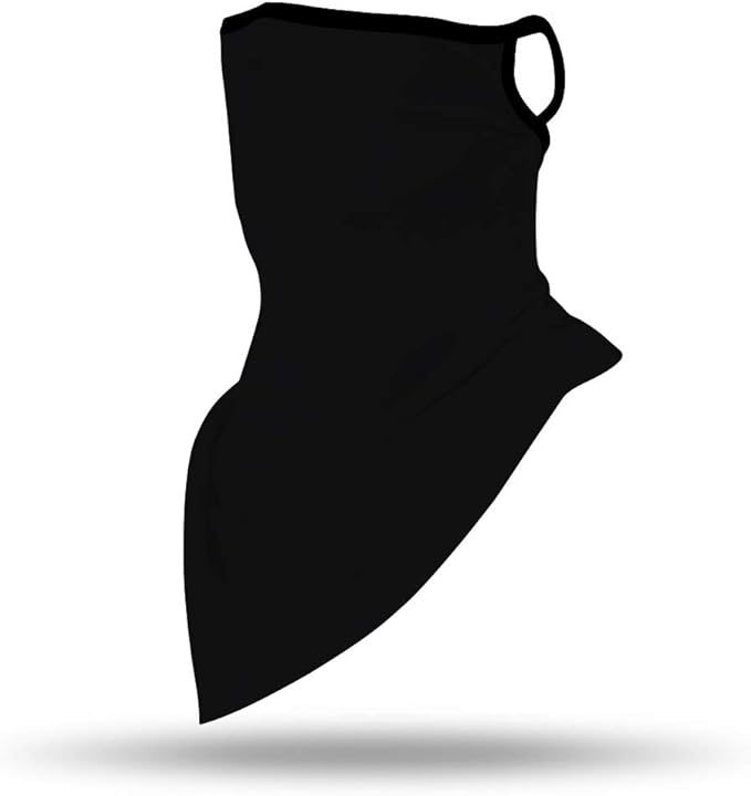 YAYOUREL Neck Gaiter Face Mask Bandanas for Men Women UV Face Scarf Cover Ear Loop Hole Facemask for Fishing Running Cycling