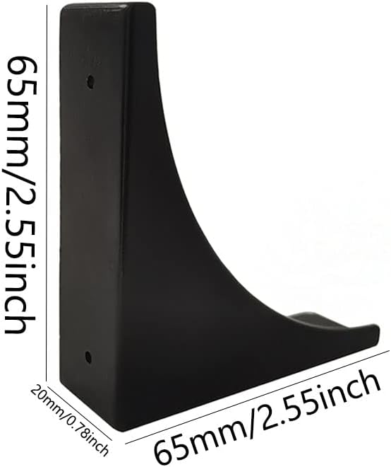 Black Corner Guards, Metal Corner Protectors for Furniture, Vintage Decorative Corner Guards for Box Table Doors Wood Furniture Edge Cover Safety Guard Pack of 4
