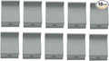 10 Pcs Adjustable Solar Panel Mount End Clamp, Solar Panel Attachment Mounting Bracket Roof Mount End Clips, Solar End Clamp Solar Panel Mounting Z Bracket Clamps(40mm)