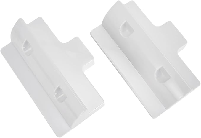 Adjustable Solar Panel Mounting Brackets for RV Caravan Boat with Wind Deflector, No Drill Solar Roof Mount Kit, Black White Angle Brackets（White.）
