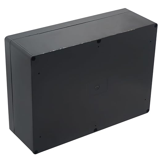 Junction Box IP65 Waterproof ABS Plastic Electrical Project Case Power Junction Boxes, Project Box with 4 PCS M16 Cable Glands 11.42x8.27x3.94 inch (290 x 210 x100 mm)