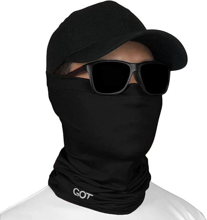 GOT Sports UPF 50+ Fishing Neck Gaiter - UV Face Mask Sun Protection for Men & Women - Camo SPF Face Cover Gator
