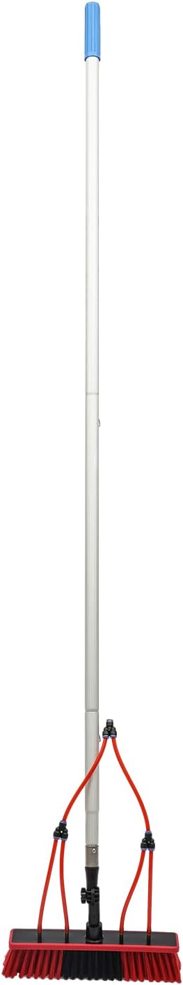 Water Fed Pole Kit Water Fed Brush,26ft Water Fed Cleaning Brush, Telescopic Window Cleaner & Solar Panel Cleaning System Washing Kit,Window Squeegee Cleaner Tool