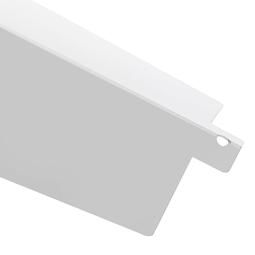 Coloch 8 Pieces Aluminum Siding Corners 8 Inches, White Outside Siding Corner Caps with Nails Metal Smooth Corner Panels Trim for Mobile House, Wooden House