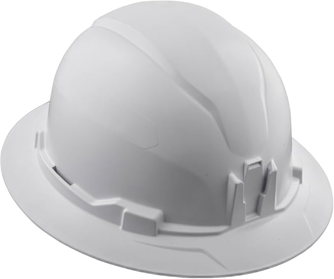 Klein Tools Hard Hat, Non-Vented Full Brim Style, Padded, Self-Wicking Odor-Resistant Sweatband, Tested up to 20kV