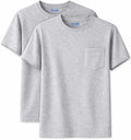 Gildan Unisex Adult DryBlend Workwear T-Shirts with Pocket, 2-Pack