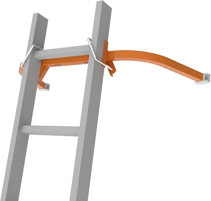 Ladder Stabilizer, Extended Ladder Stabilizer Accessory for Roof Gutter, Wing Span/Wall Ladder Standoff with Non-Slip Rubber Bottom pad,Heavy Duty Telescopic Ladder Accessories 1-Pack