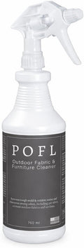 POFL Outdoor Fabric & Furniture Cleaner – Mold & Mildew Stain Remover for Patio Cushions, Wicker, Teak, Aluminum & Marine Seating – 25.36 fl oz